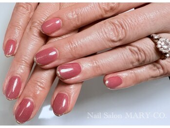 マリーシーオー(MARY-CO.)/ワンカラー×先端ラメライン