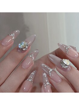ピュアアンドリッチネイルサロン(Pure&Rich Nail Salon)の写真/圧倒的な技術力で満足度◎！アートの種類も豊富なネイルで指先を華やかに彩ります♪