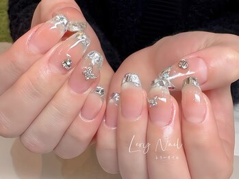 レリーネイル/ガラスフレンチ◇煌めくマグ