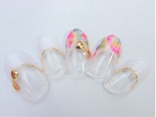 ネイルサロン ドレリッチ 大宮店(drerich)/【6990】カラフルツイード風