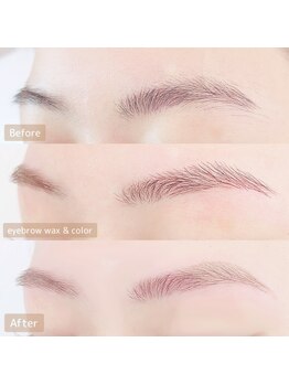 イーエヌトリップ(en.trip)/眉カラーは毛質を柔らかく見せる