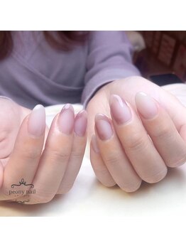ピオニーネイル(peony nail)/オンブレネイル
