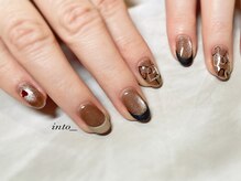 ネイルサロン イントゥ(into_)/大人バレンタイン　ハート　