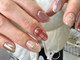 バレンタインネイル