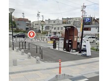 ミラージュ(Mirage)の雰囲気（サロン近く大手門公園有料駐車場が近くて便利♪2時間無料です！）