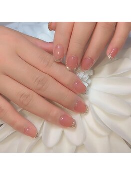 リアネイル(ria nail)/☆ガラスフレンチ☆