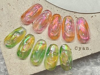 シアン(Cyan)/季節の流行デザイン