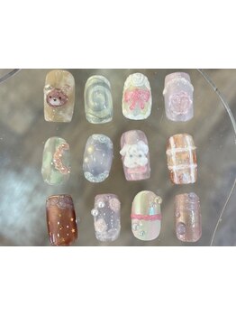 手描きアートが得意なサロン