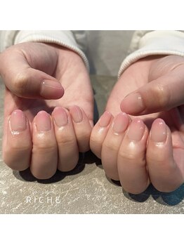 似合わせピンクのグラデーション