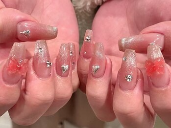 ルミネイル 大宮東口店(Lumi Nail)/長さ出しチークマグ