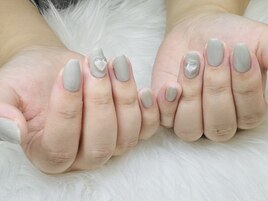 ワンカラー/グレーハート¥7300