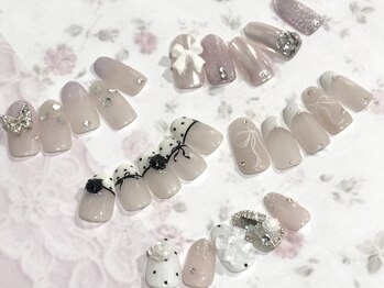 アイネイルズ 四条河原町店(I-nails)の写真/ガ-リ-なデザイン豊富♪可愛いネイルにキュンキュン★ケア込ガーリーCollection10500円[河原町/パラジェル]