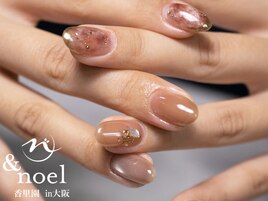 クリアベージュニュアンスネイル