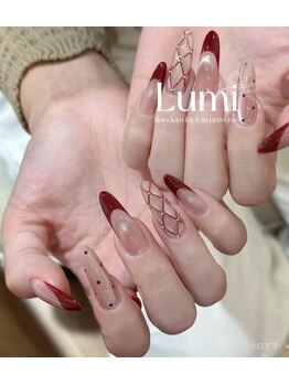 ルミネイル 大宮東口店(Lumi Nail)/レッドライングラデ