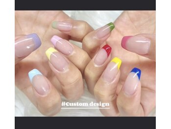 ビアンカ 沖縄豊崎店(Bianca)/カラフルフレンチネイル