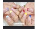カラフルフレンチネイル