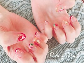 成人式 お振袖　ネイル