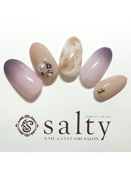 ネイルアンドアイラッシュサロン ソルティ 寺田町(salty)/大人グラデーション