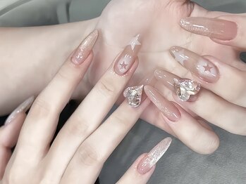 モルフォネイル(Morpho nail)/#ワンホンネイル #キラネイル