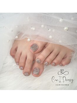 キャンアイドレッシー 市川店(Can I Dressy)の写真/フット用の椅子でゆっくり♪１本アートも季節ごとのデザインをご用意◎毎月のお得なキャンペーンも要check!
