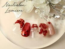 リュミエール(Lumiere)/クリスマスガーリーネイル