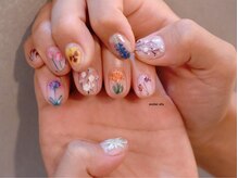 ネイルサロン アトリエ エフ(atelier efu)/【ミキ担当】手描きフラワー