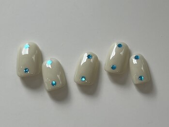 ネイルメゾン 天神店(NAIL MAISON)/シンプルベージュホロ¥5550