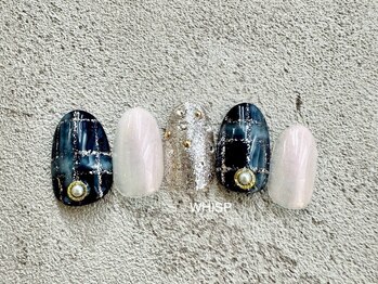 ウィスプ(WHISP)/ネイビーチェック/パラジェル込