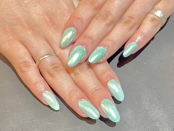 リシェル 横浜店(Richelle)/オーロラワンカラーネイル