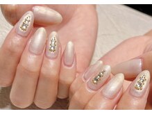 アトリエ グリッター(atelier glitter)/ラインストーンネイル