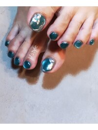 ブルーマグネットフットネイル