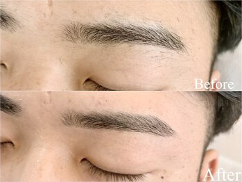 エルフ(elf)/【メンズ眉毛】Before→Afte