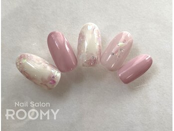 ネイルサロンルーミー(ROOMY)/季節のネイルデザイン【桜】