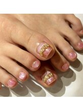 Amu's nail salon/フット親指アート