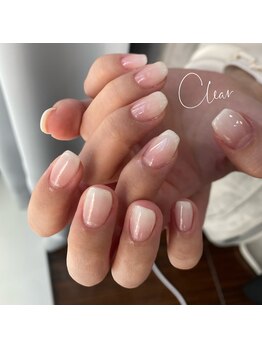 クリア(Clear)/シンプル白グラデーション