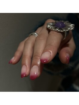 オマモリ ネイル 心斎橋店(omamori nail)/オンブレネイル