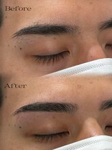 アイブロウドット 名古屋駅前(i)/美眉スタイリングBefore→After