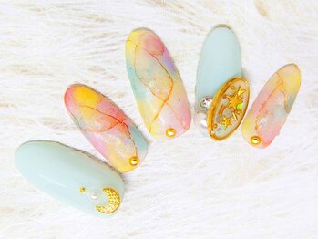 アンジェヴォーグ 名古屋本店(Angevogue)/パステルタイダイ　星空ブローチ