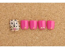 ネイルサロン ブランロール 白金店(Nail Salon Blanl'or)/FOOT　甘辛★レオパード￥8,760