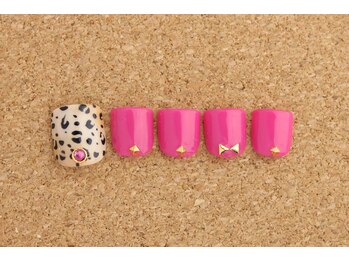ネイルサロン ブランロール 白金店(Nail Salon Blanl'or)/FOOT 甘辛★レオパード¥8,760