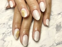 ヘアーアンドネイル ルシア(Hair&Nail Lucia)/ワンカラー×ひまわりネイル！