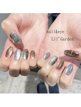 リルガーデン 新宿南口(Lil' Garden)/マグネットチェックネイル＊新宿