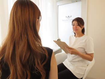 サロン ド カシェット 銀座/ 【５】本日のお身体状態の説明