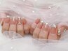 【パラジェル込み】大人気ガラスフレンチ　¥10500