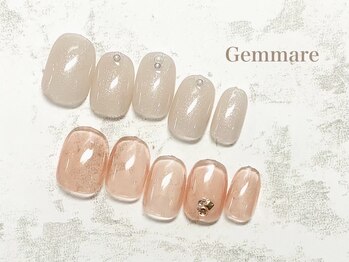 ジェンマーレ 二子玉川店の写真/【ハンドシンプルネイル¥5980】どんなシーンにも馴染むシンプルネイル/ひと癖ニュアンスなど幅広くご用意!