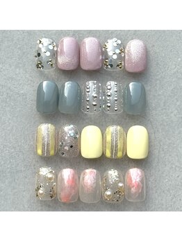 ダブリューズビューティールーム マヒナネイル(W's Beauty room/MAHINA nail)の写真/ネイルのデザインに迷ってしまう方、初めてのネイルでデザインが分からない方にオススメ☆《定額メニュー》
