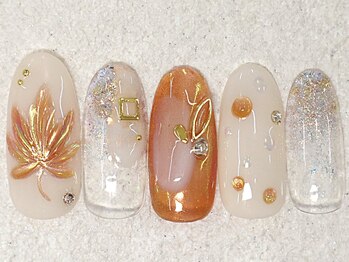 リノ ネイル(Rino nail)/9月新作809e3もみじ