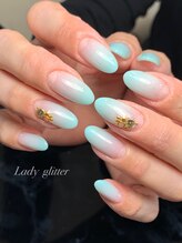 レディグリッター(Lady glitter)/エメラルドグリーングラデ