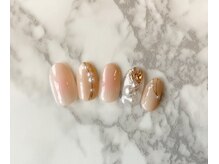 オパール(Opal)/春のほんのりチークネイル