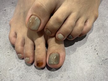 アース コアフュールボーテ 新潟中野山店 (EARTH Coiffure beaute')/大人ニュアンスネイル